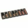 Set = 8 pcs. of MiNiKORD single coin holders 2 € to 1 C