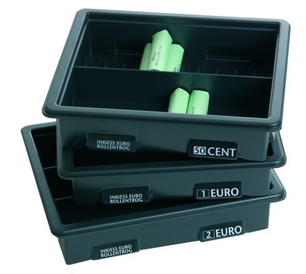 Set = 8 piece Roll storage containers (2 Euro - 1 Cent) - Image 2