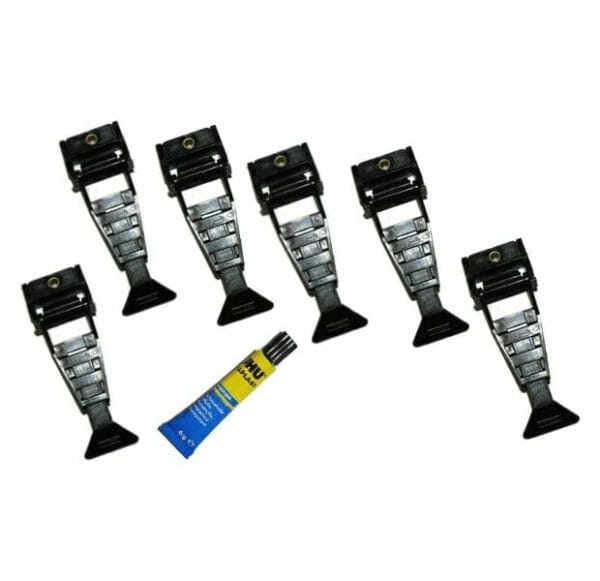 1 Set = 6 piece note protection black with adhesive