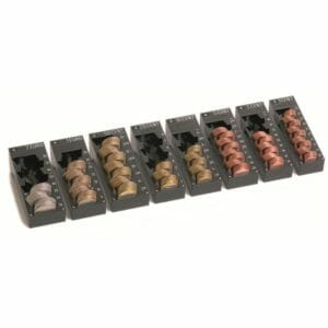 Cash drawer insert 8 pcs. of MiNiKORD single coin holders for Cash drawer AURES 3S430 from 2009