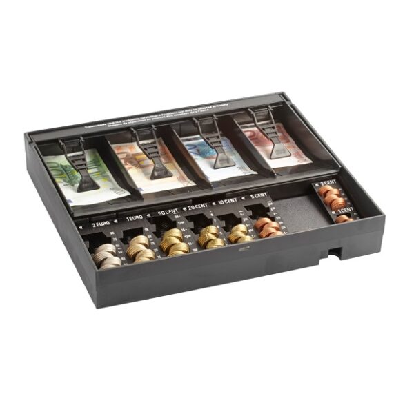 Cash drawer insert MiNiKORD 814 RE for Cash drawer METAPACE K1-lock on the right