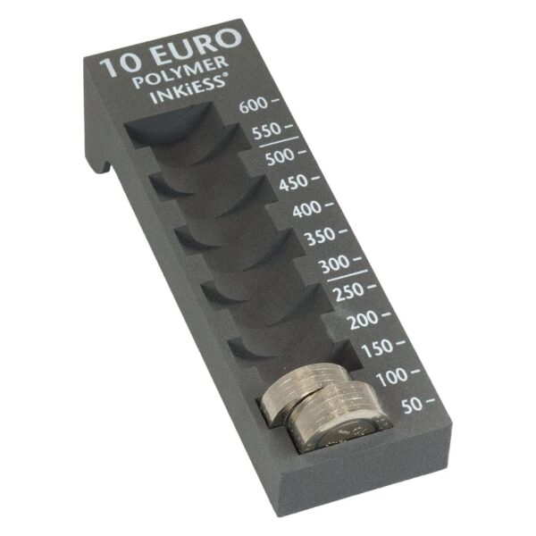 Euro coin sorter and stacker tool.